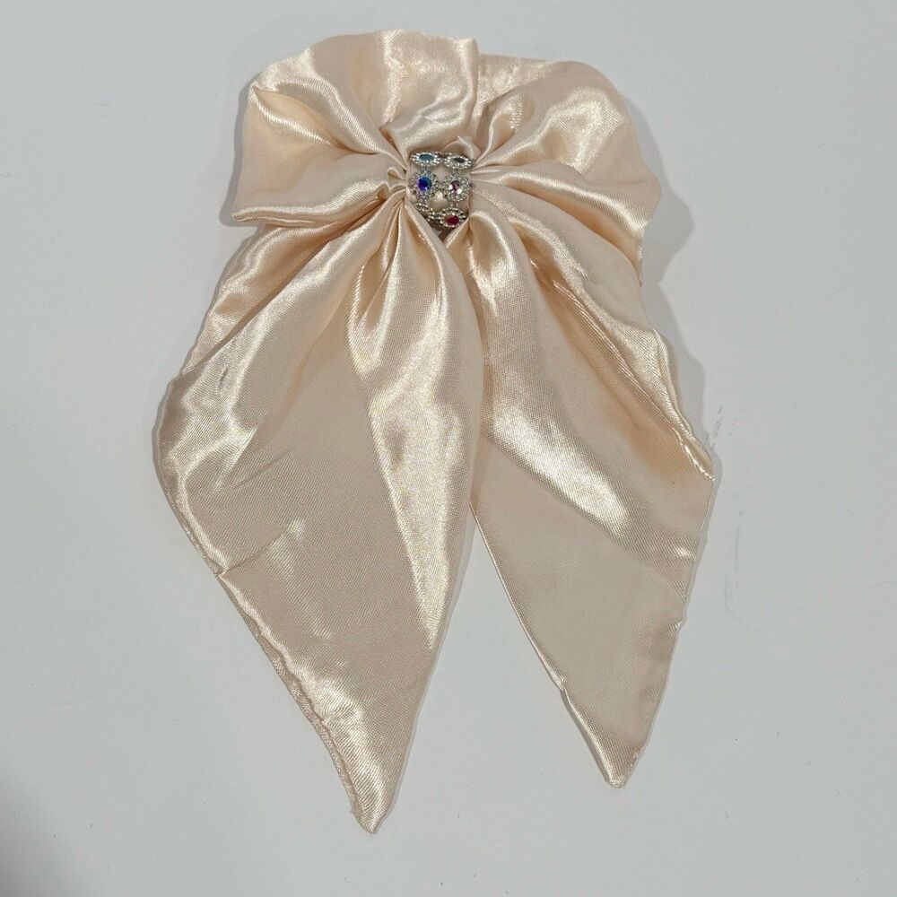 Large Satin Bow Barrettes Women Ribbon Hair Clips Hairpins for Styling - Picture 12 of 16